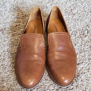 Lucky Brand Ellanzo Tan Leather Loafers 7.5M